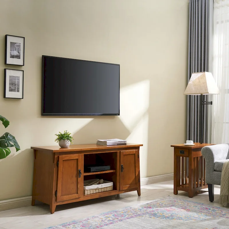 Leick Home Solid Wood Mission Lamp Table