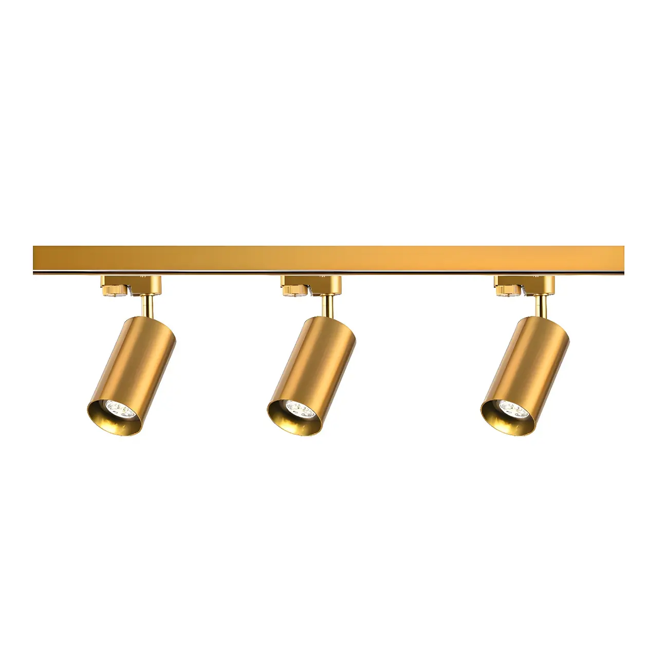 Modern Golden Linear Semi Flush Mount Track Light