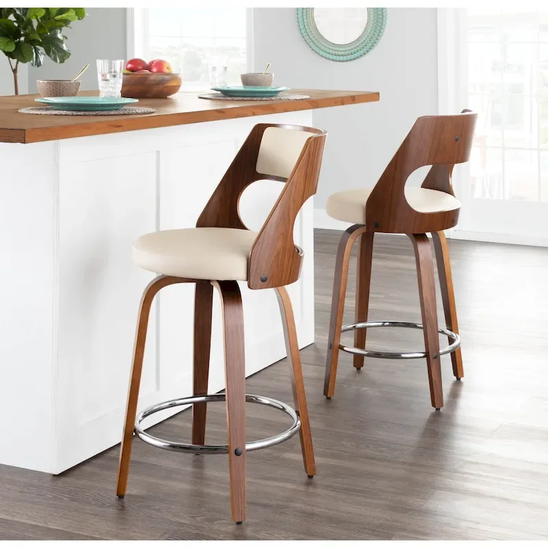Carson Carrington Alingsas Mid-century Modern Counter Stool (Set of 2)