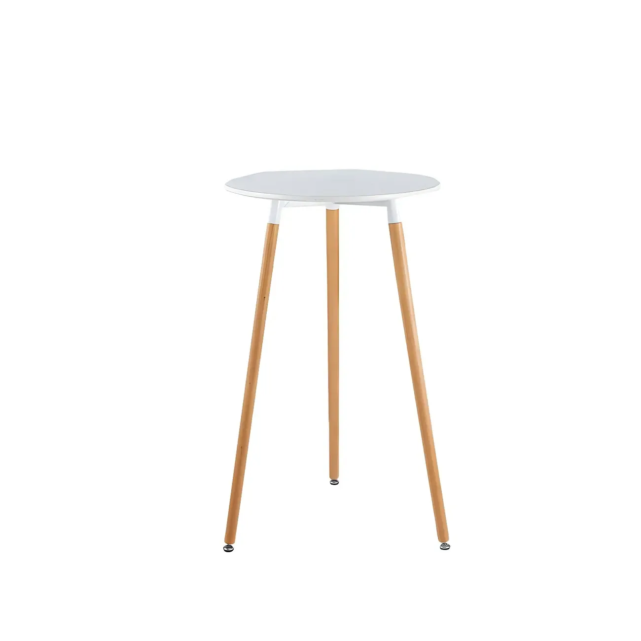 Wooden Natural Finish Square Small Bar Height Table