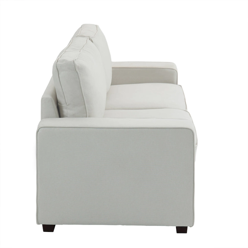 Modern 80 Upholstered Fabric 3-Seater Sofa