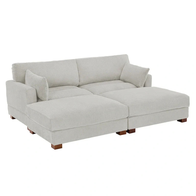 88 Convertible Larger Couch Modular Sectional Sofa Set