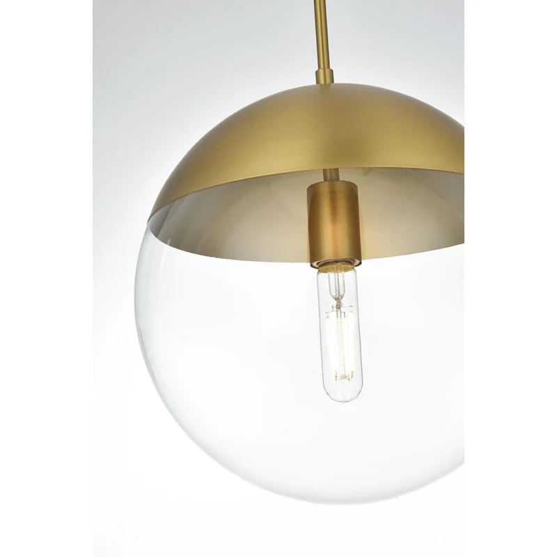 1-Light Pendant with 12 inch Clear Glass