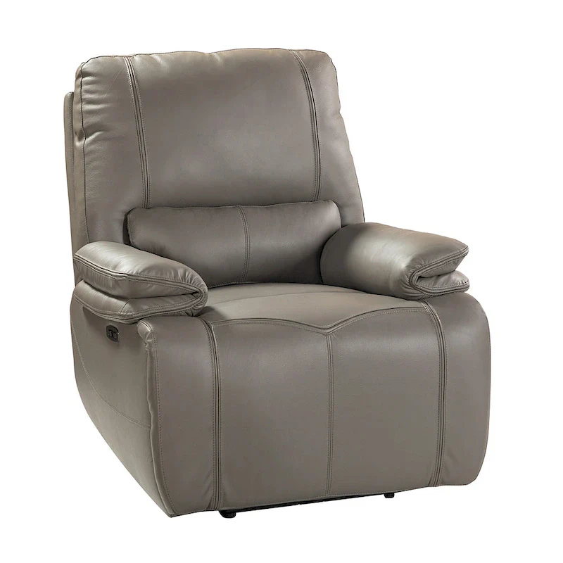 Mercedes Genuine Leather Power Recliner with Cushion Padded