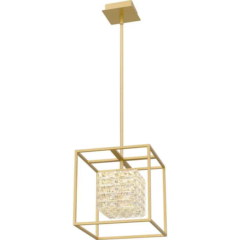 Dazzle Integrated LED Soft Gold Pendant - Soft Gold