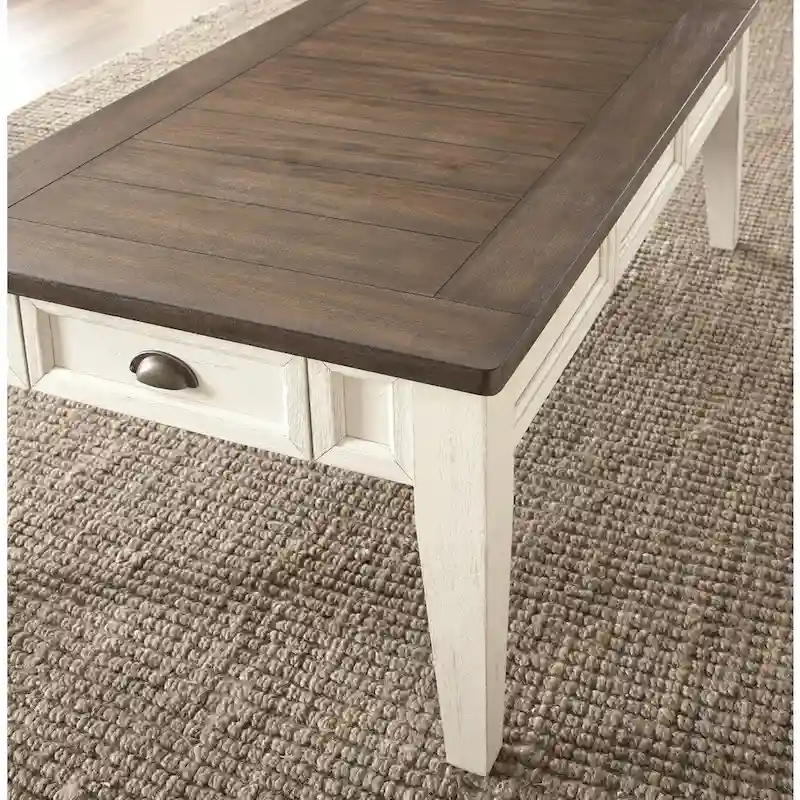 Steve Silver Cottonville Two Tone Coffee Table with Storage