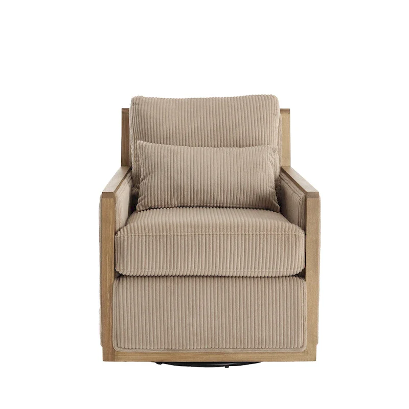 Camel Modern 26.8 Swivel Barrel Chair