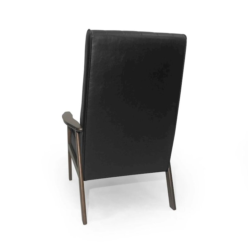 25.75  High Back Faux Leather Accent Chair