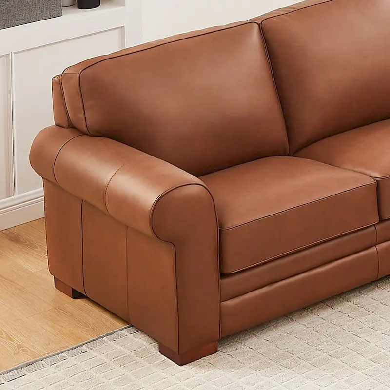 Top Grain Leather Sofa and Accent Chair
