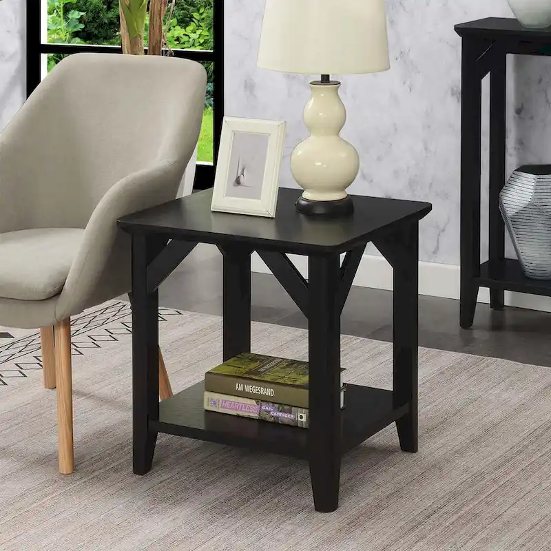 Convenience Concepts Winston End Table with Shelf
