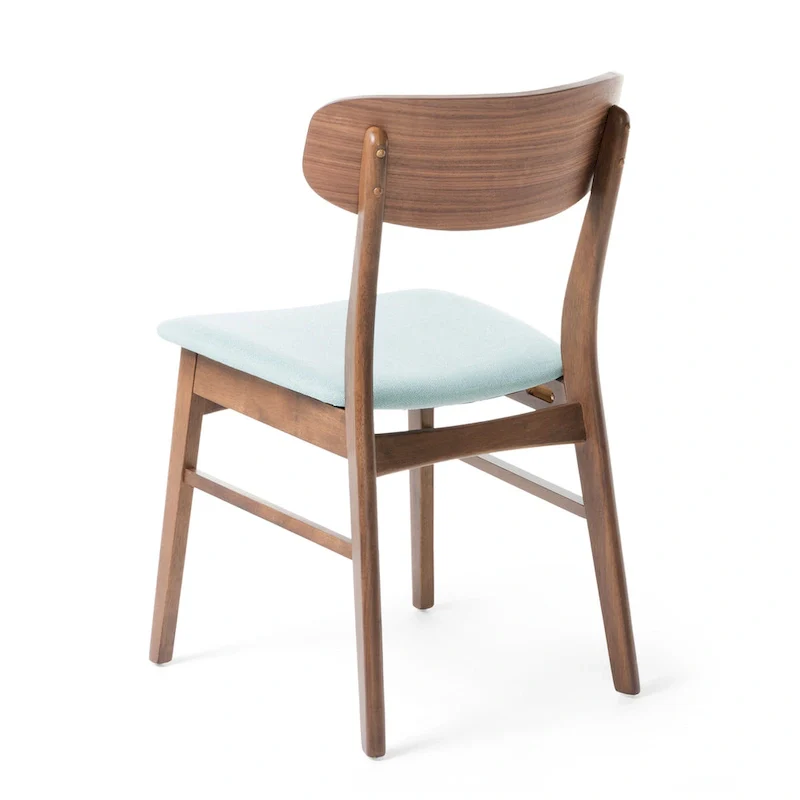 Fabric-upholstered Wood Dining Chairs