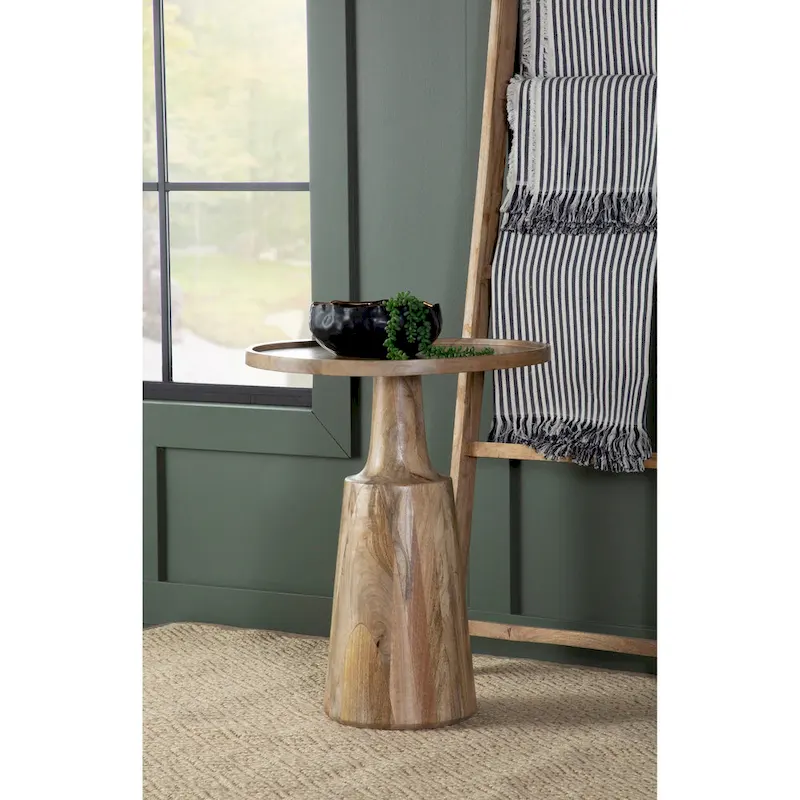 Stedham Round Top Pedestal Accent Table