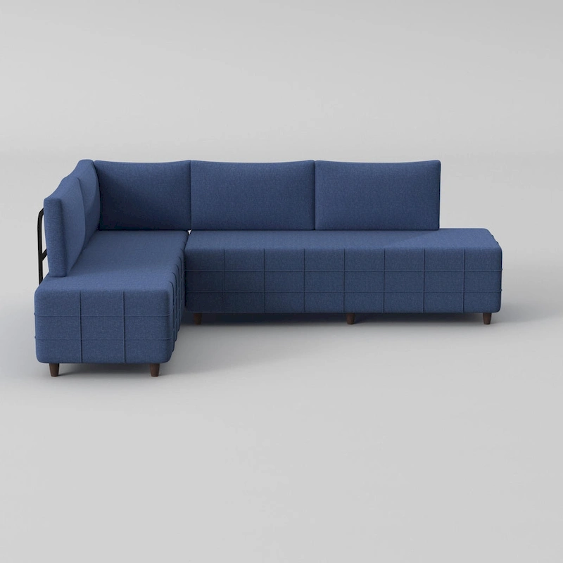 Sagopa Modern Metal Frame with Foam Seat Sectional Sofa