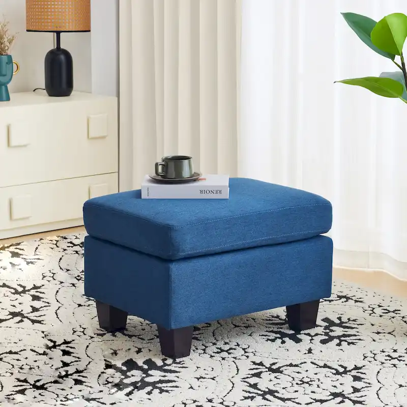 Rosella Fabric Ottoman by Christopher Knight Home