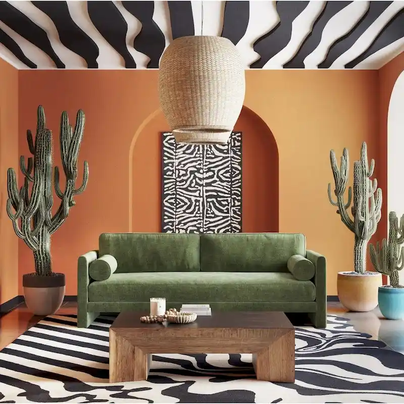 Poly & Bark Lea 90   Sofa - Includes 2 Bloster Pillows and Removable Cushion Covers