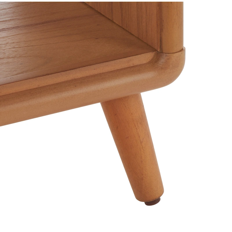 SAFAVIEH Marilla Open Shelf Bench with Cushion - 20  W x 15  D x 18  H - 20Wx15Dx18H