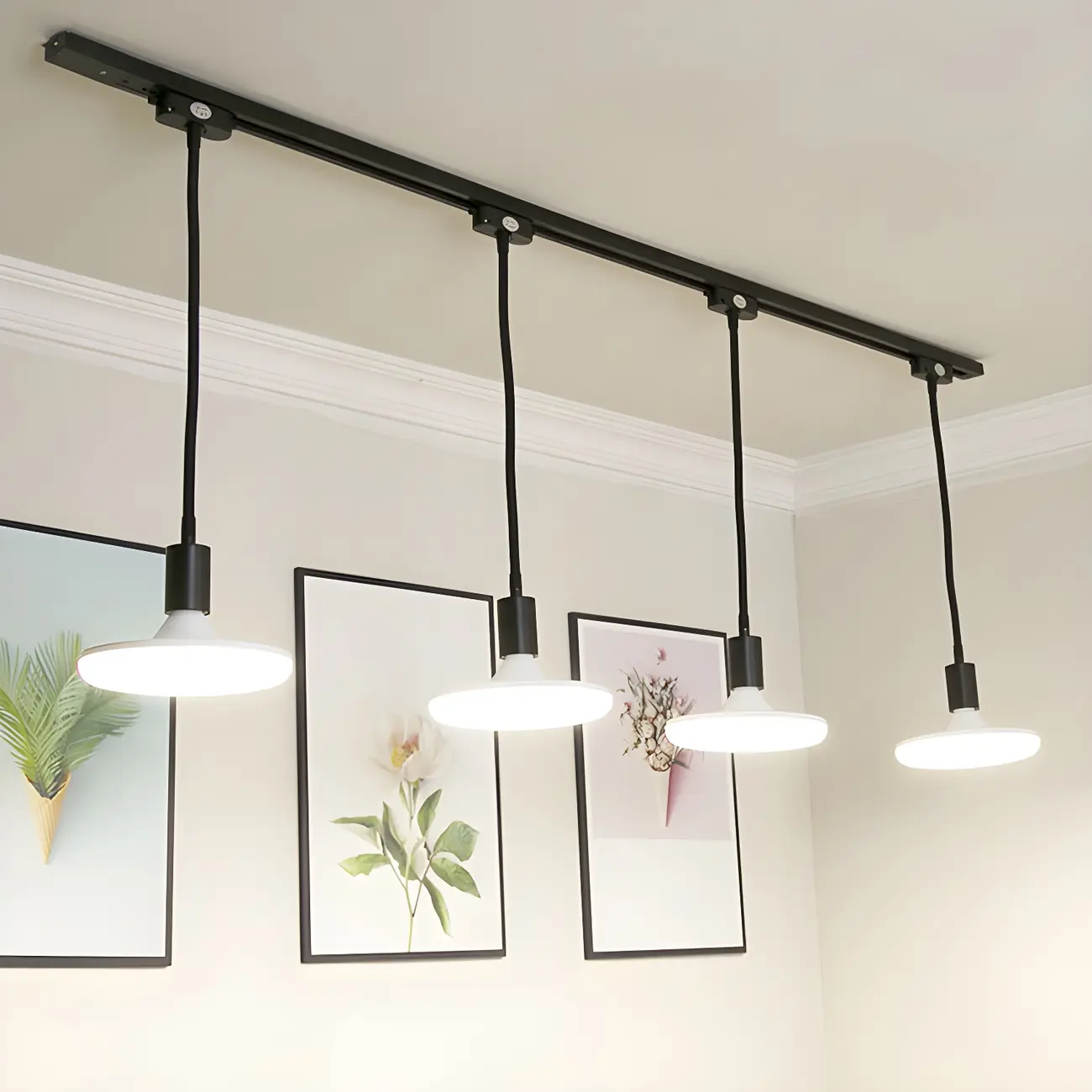 5-Light Modern LED Track Lighting with Adjustable Head
