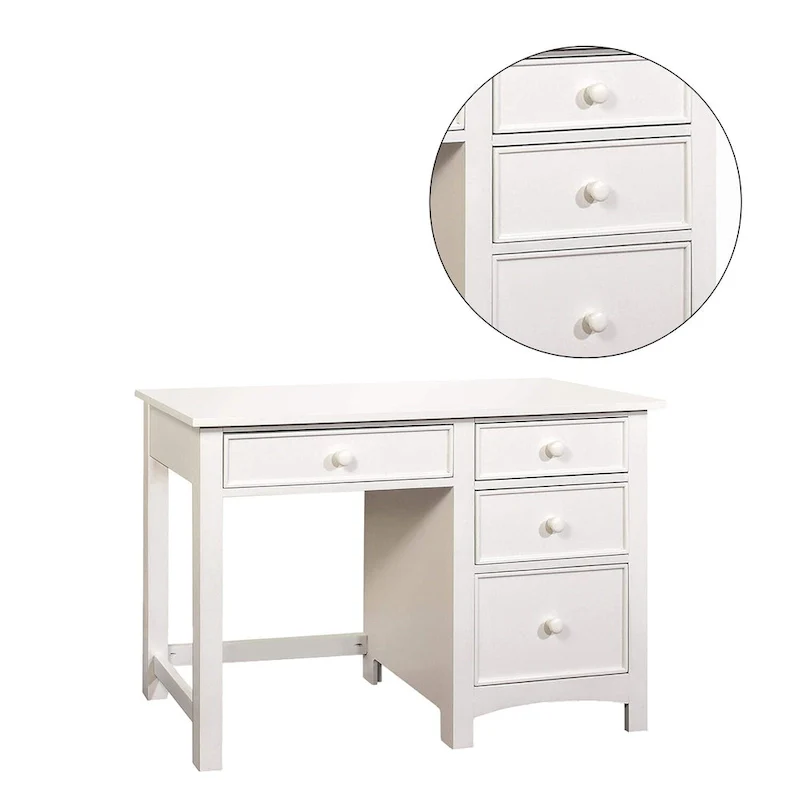 Wooden Desk with Four Drawers