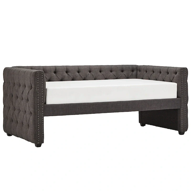 Knightsbridge Twin Tufted Nailhead Daybed by iNSPIRE Q Artisan