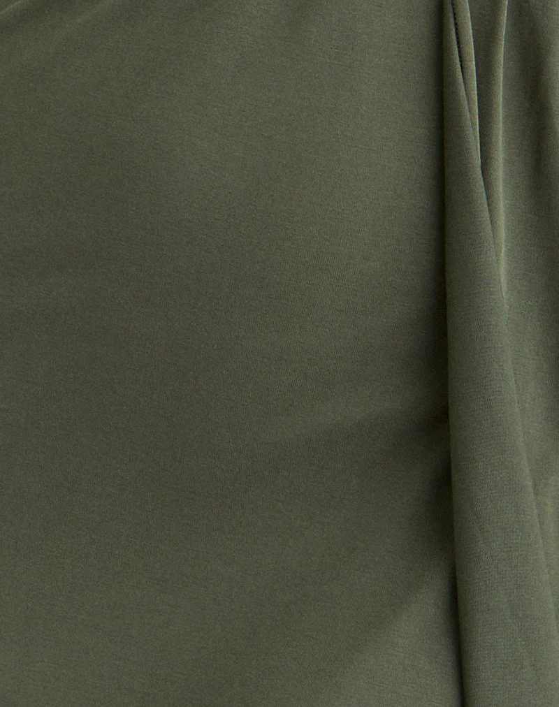 Miyoko Halter Mini Dress in Green