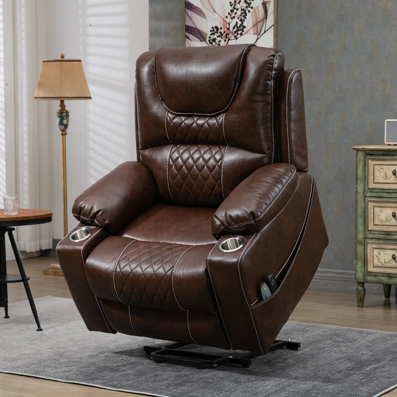 Oversized Electric Recliner Chair Elderly Power Lift Chair, 400 lbs.