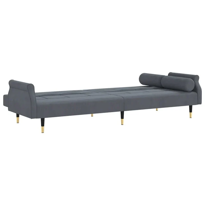 Velvet Sofa Bed Loveseat with Cushions – 85 x 35 x 27.6