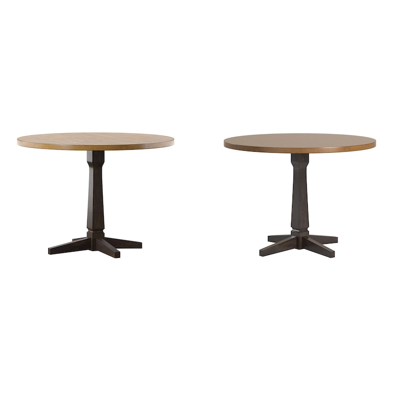 Ronda Round Two-Tone Dining Table