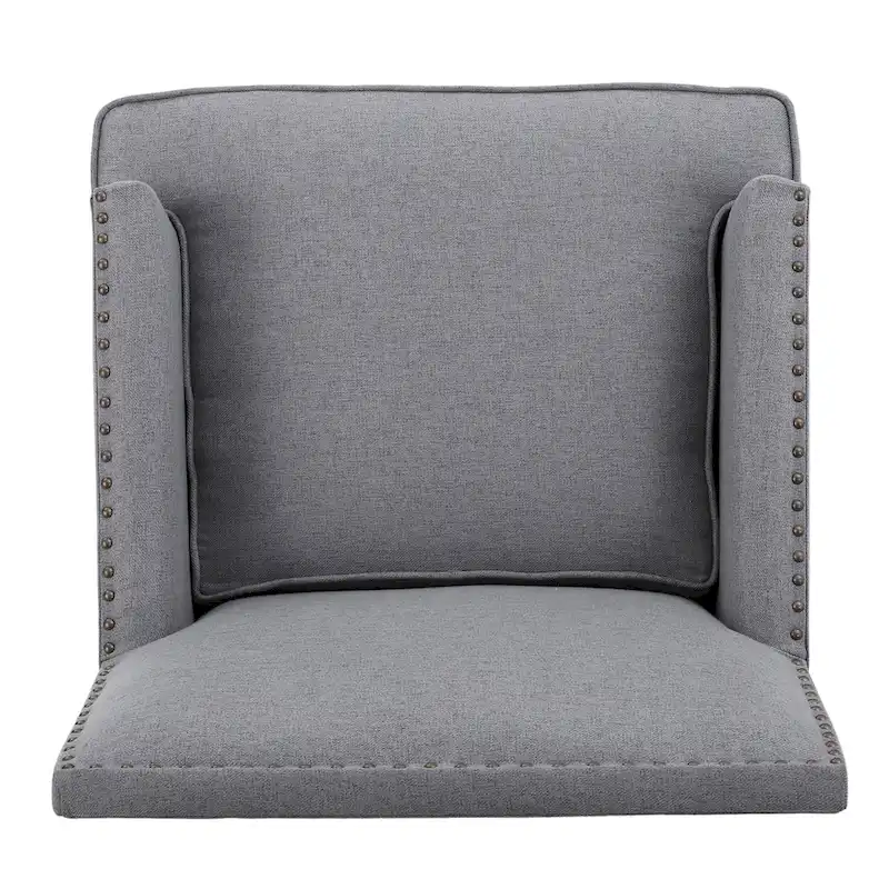 Tilla Studded Fabric Club Chair by Christopher Knight Home