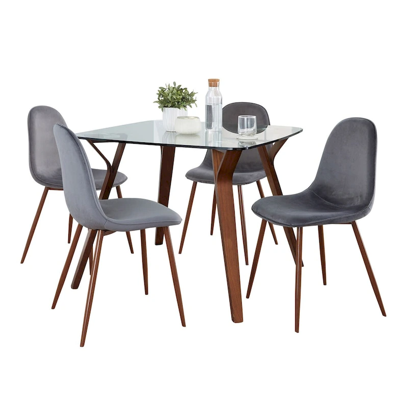 Carson Carrington Sala Stone 5-Piece Square Dining Set