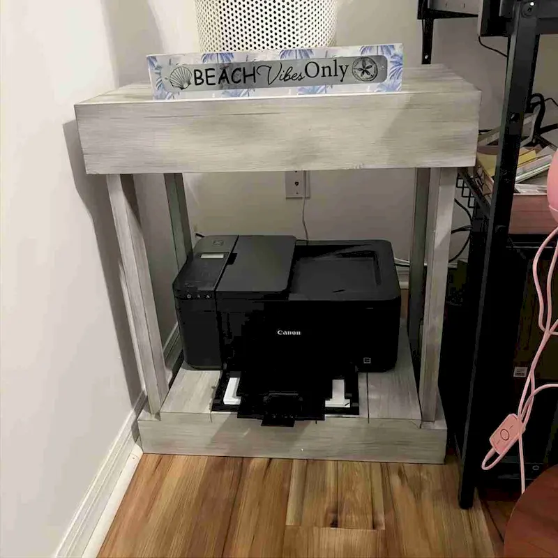 Rustic Farmhouse Solid Wood Accent End Table Sofa Side Table - 11 W x 26 H