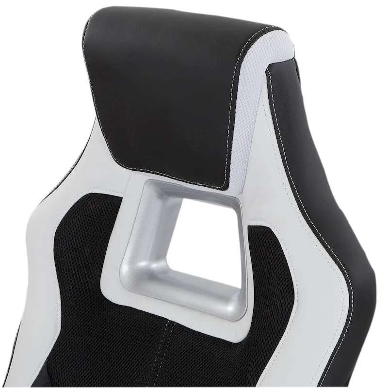 Bonded Leather and Mesh Racing Style Gaming Chair