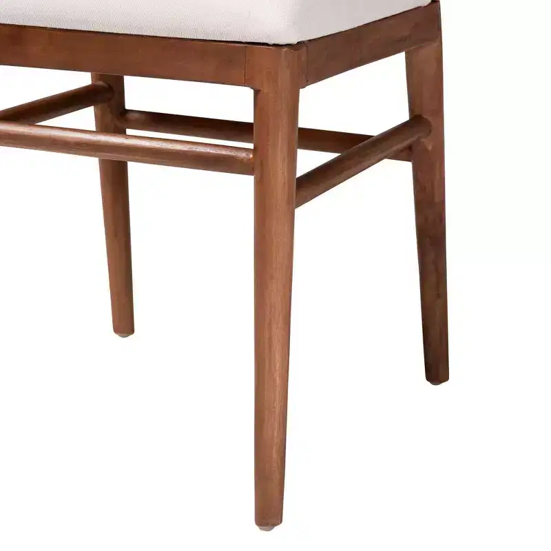 bali & pari 2pc Nadim Natural Seagrass and Acacia Wood Dining Chair Set White/Natural Brown/Natural Seagrass