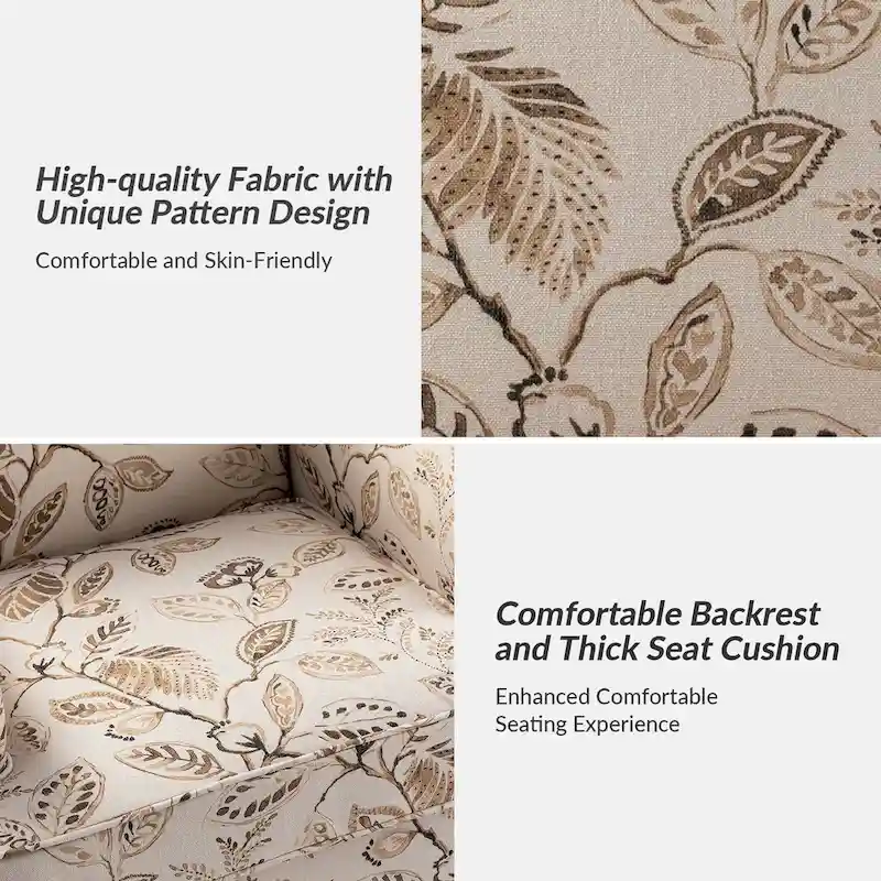 Yahweh Farmhouse Nailhead Armchair with Rolled Arms by HULALA HOME(Set of 2)