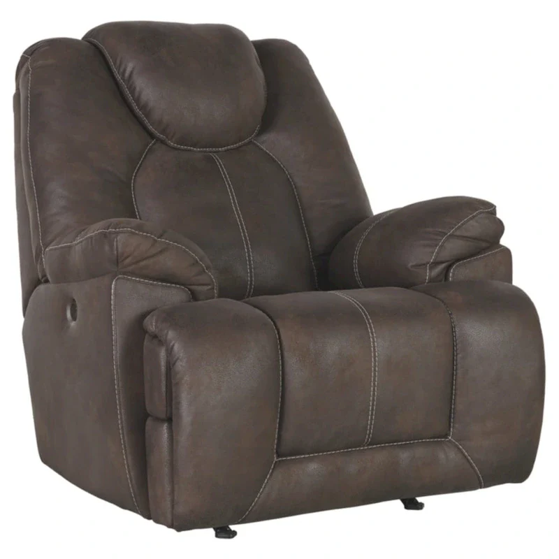 Warrior Fortress Contemporary Power Rocker Recliner Coffee