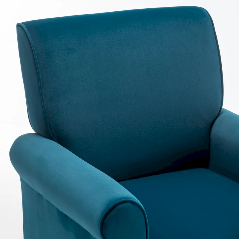 Traditional Rolled Arm Living Room Armchair