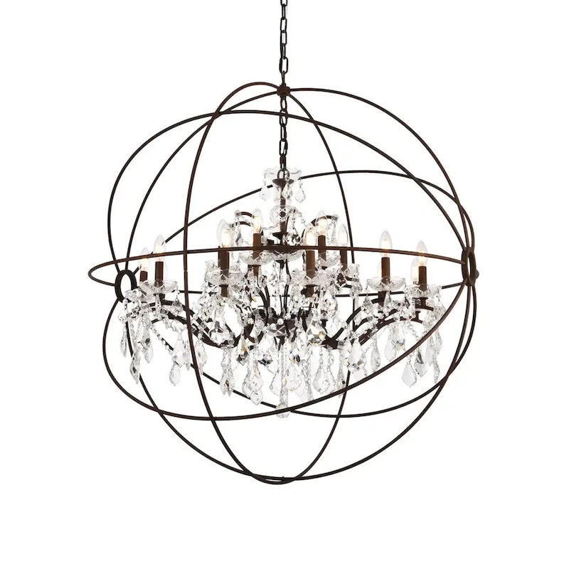 Somette Durham Collection Rustic Intent Gyro Pendant Lamp