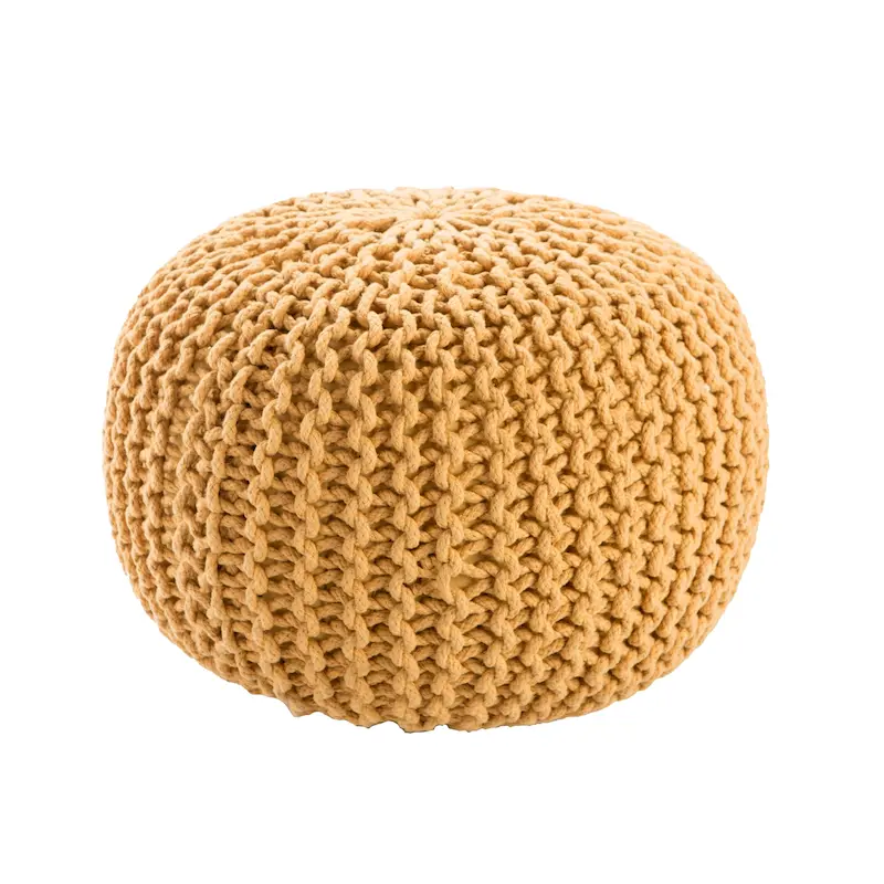 Spectrum Pouf Textured Round Pouf