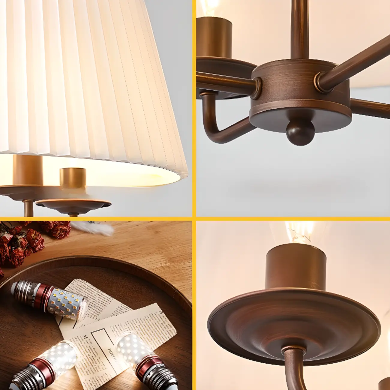 Modern Fabric Drum Chandelier with Adjustable Hanging Length