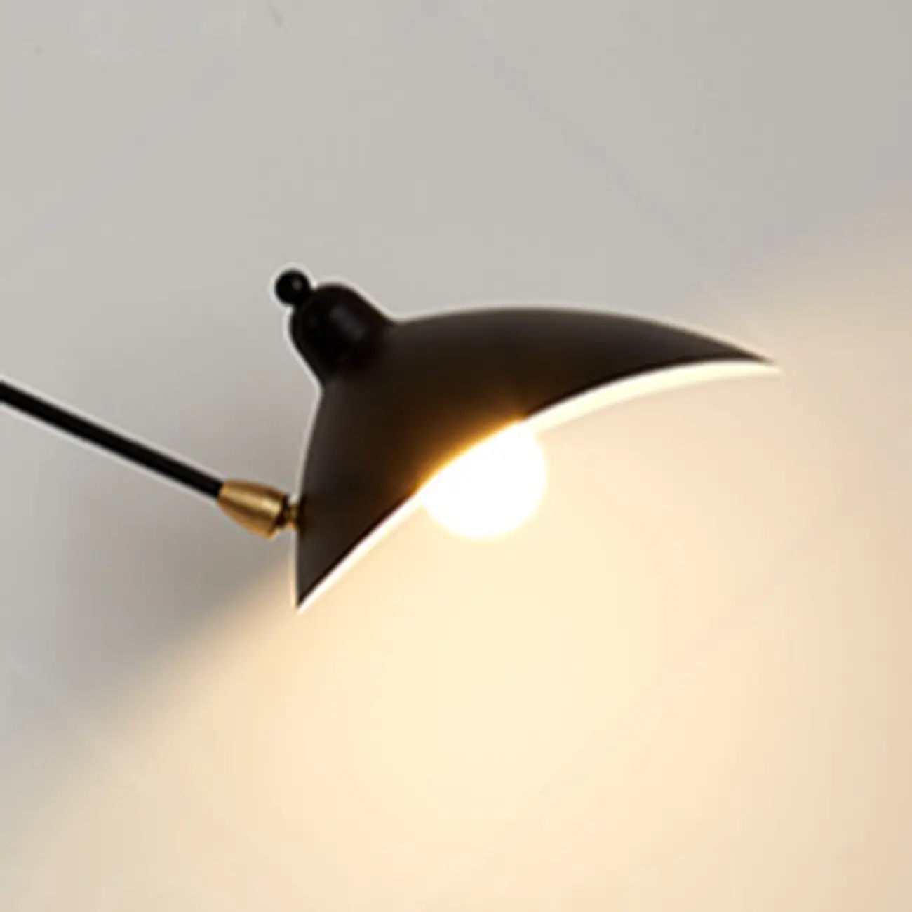 2-Light and 1-Light Metal Black Swing Arm Wall Light