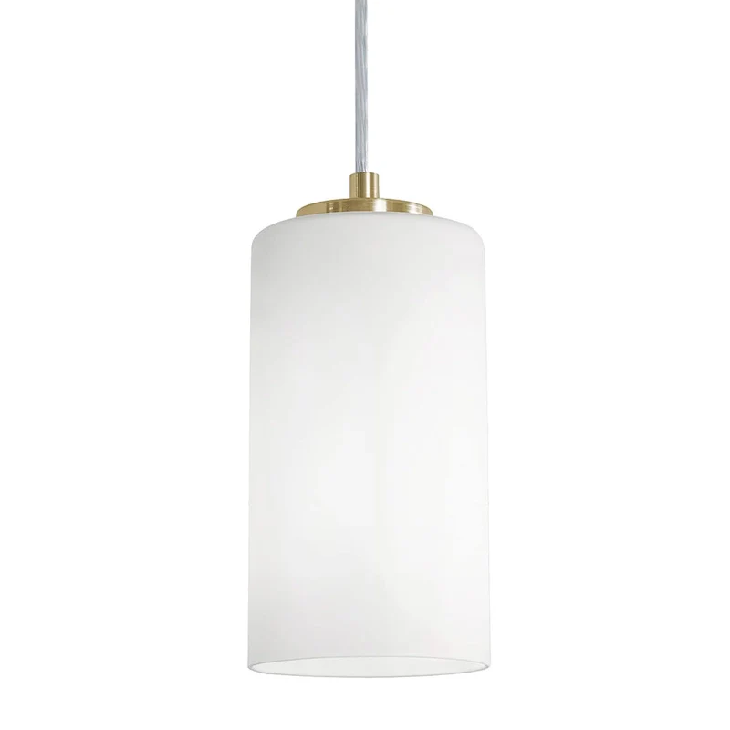 AFX Leo 1-Light Pendant - Clear Glass Shade - Light Antique Brass Finish