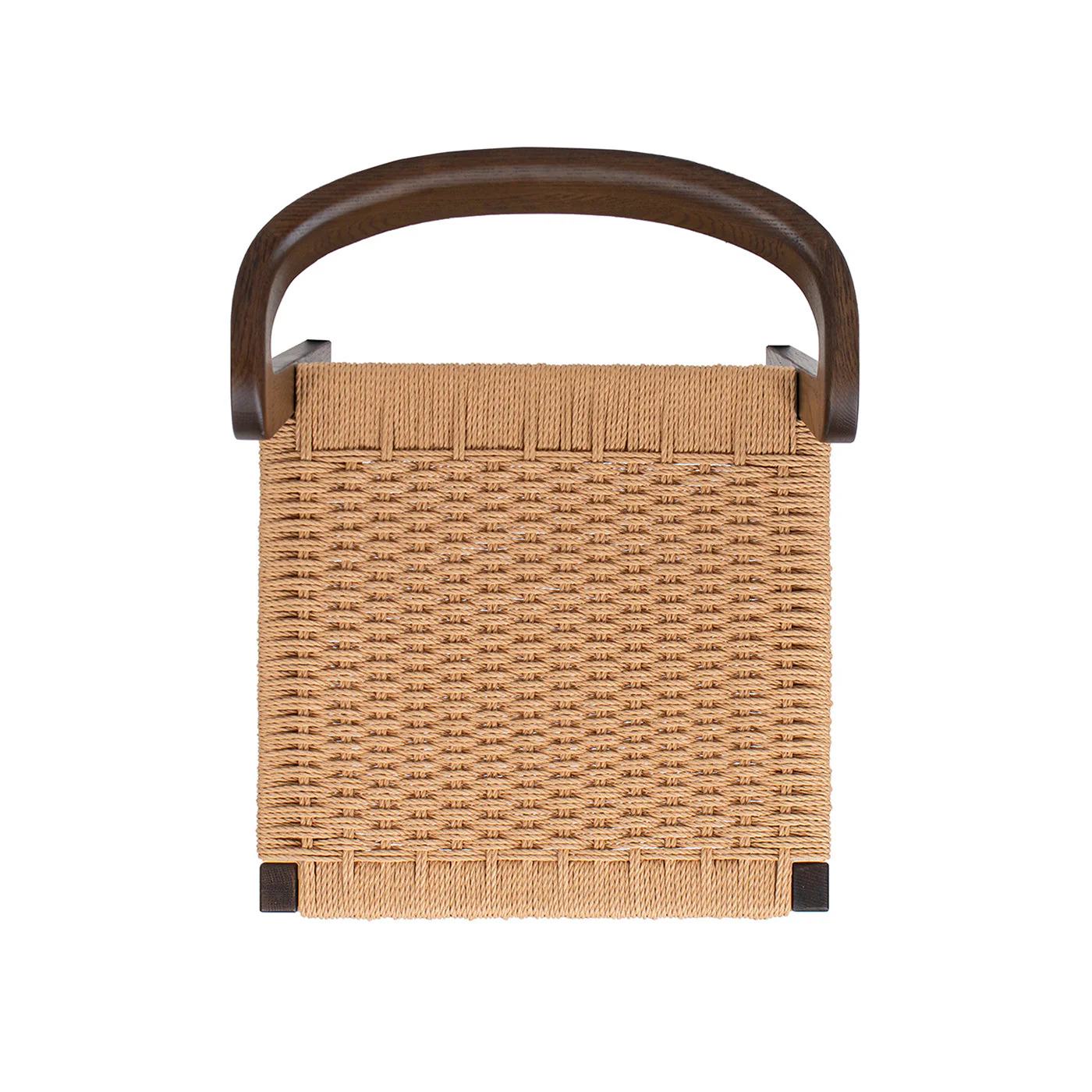 Capri Woven Seat Oak Wood Dining Chair