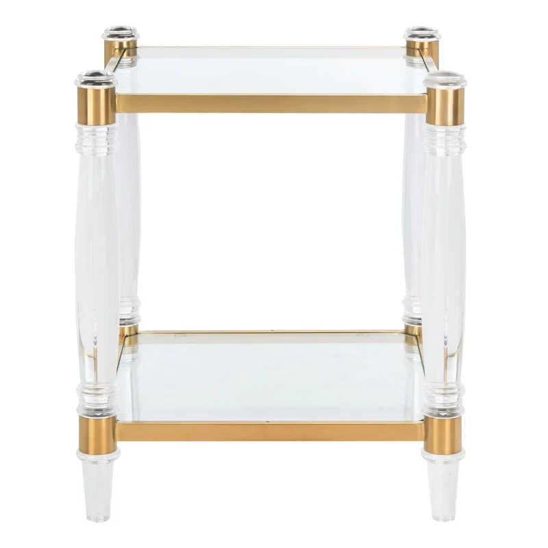 SAFAVIEH Couture Lirie Acrylic Accent Table - 20 W x 20 L x 24 H - 20Wx20Dx24H