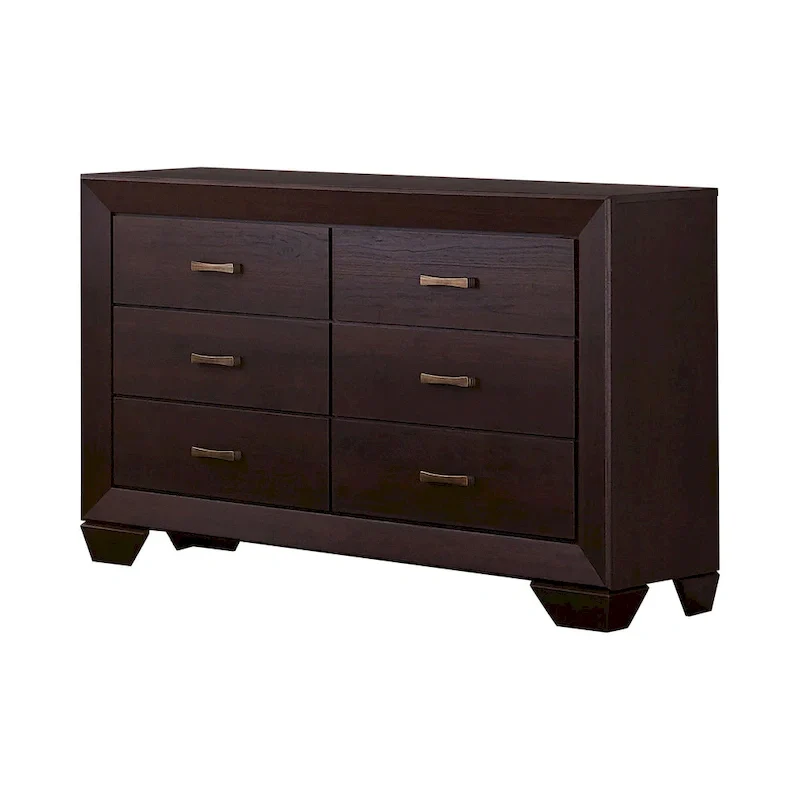 Oatfield Dark Cocoa 5-piece Panel Bedroom Set with 2 Nightstands