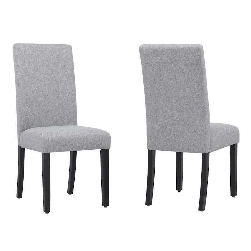 Grandview Upholstered Linen Fabric Dining Chair (Set of 2)