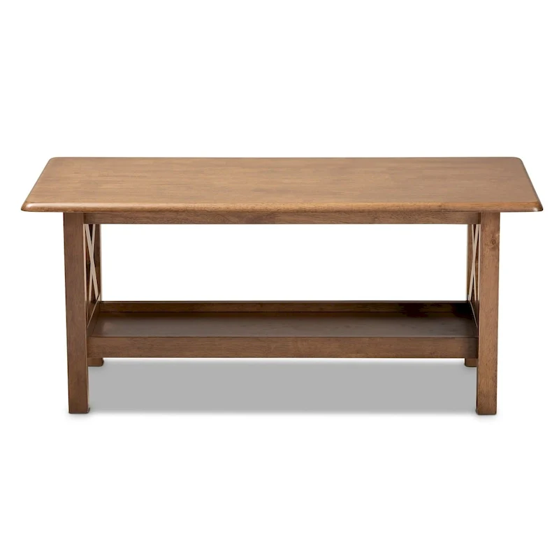 Copper Grove Ruanbay Walnut Brown Coffee Table