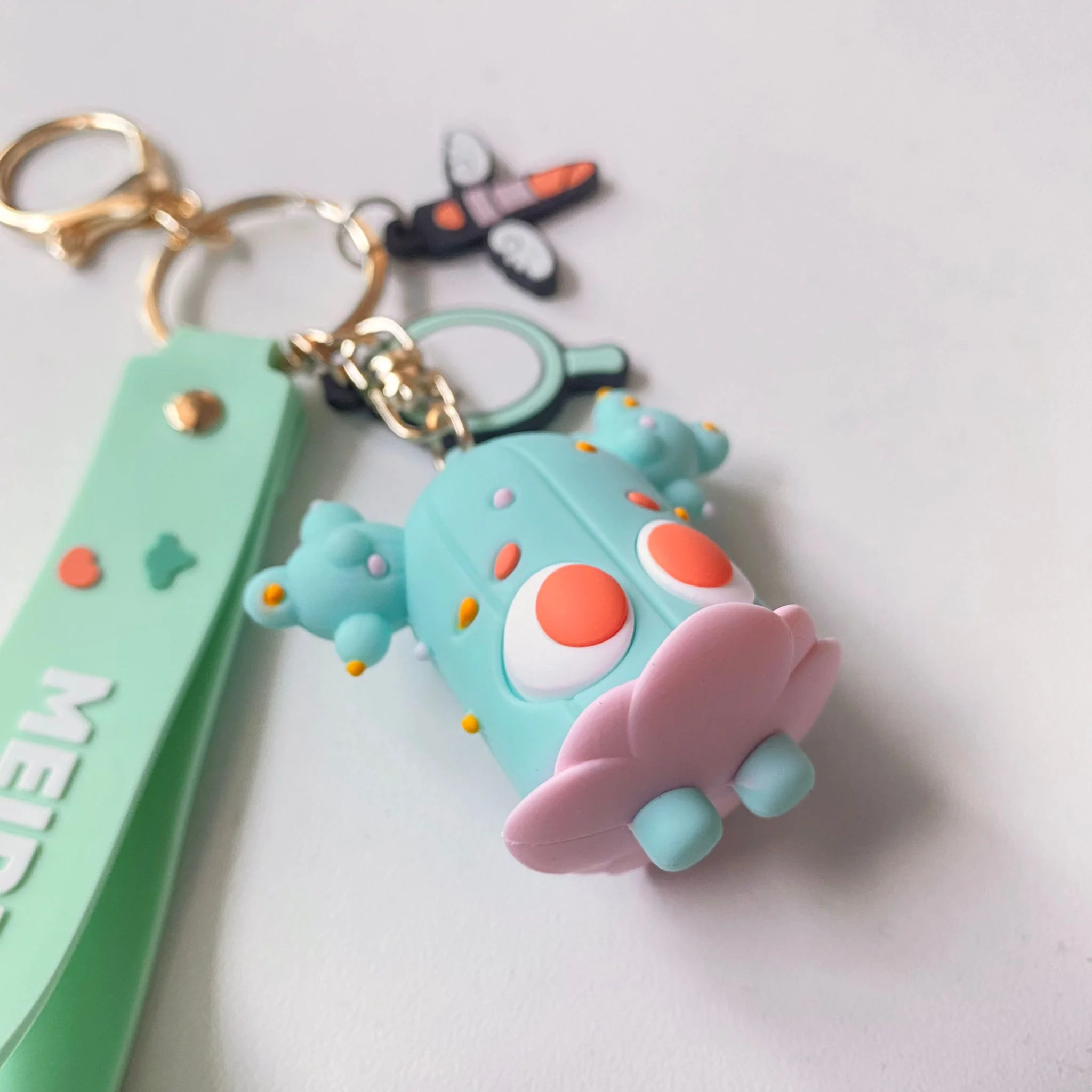 Monster Letter Keychain - Cactus