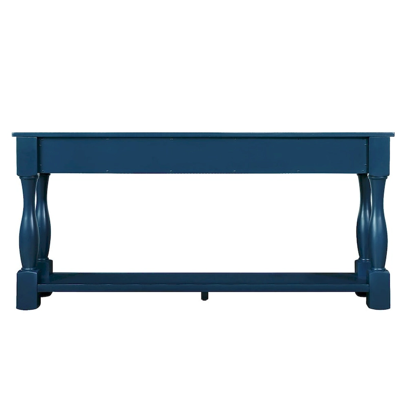 Wood Console Table with 3 Drawers and 1 Bottom Shelf