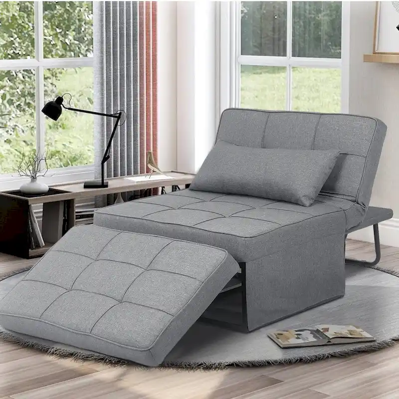 4-1 Adjustable Sleeper Sofa Chair with Ottoman, Sofa Bed ,Couch Bed