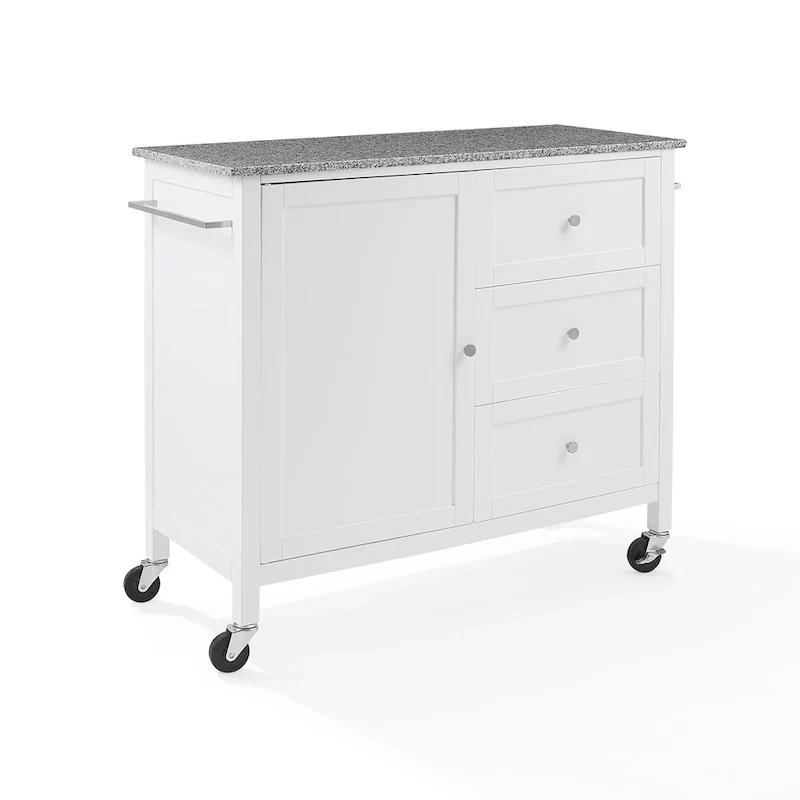 Crosley Soren Granite Top Kitchen Island/Cart - 18.13d x 42.13w x 37.5h