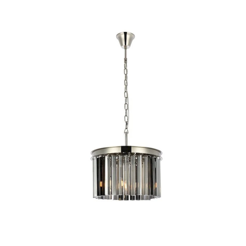Royce Edge 3-Light Polished Nickel Pendant